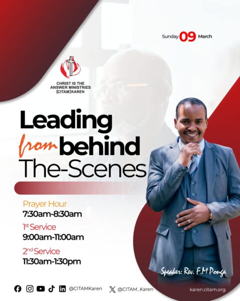 Leading from behind the scenes