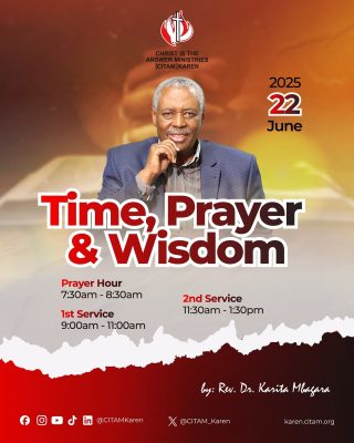Time, Prayer and Wisdom