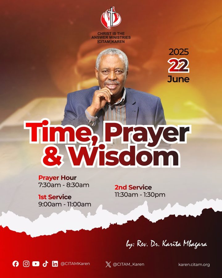 Time, Prayer and Wisdom